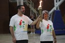 Tocha foi conduzida pelo reitor do IFTO e diretora-geral do Campus Palmas