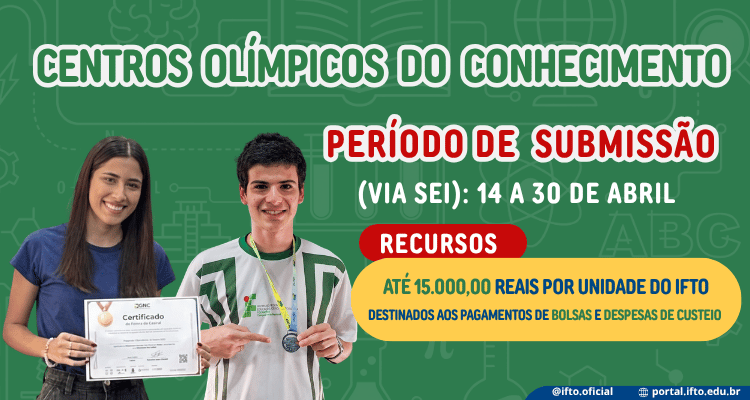 Lançado edital de apoio à implantação e estruturação dos Centros Olímpicos do Conhecimento 2026