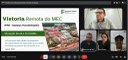 Print da tela da reunião técnica por videoconferência com engenheiro do MEC