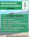 Programação Dia do Estudante