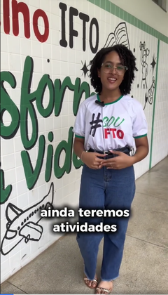 Nicolly, estudante comunicadora, em vídeo institucional produzido por ela durante sua atuação no projeto