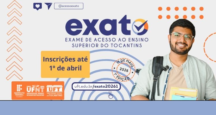 Exato 2026: Inscrições no exame para cursos superiores do IFTO até 01/04