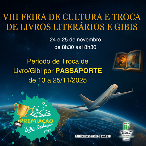 VIII Feira de Cultura e Troca de Livros Literários e Gibis